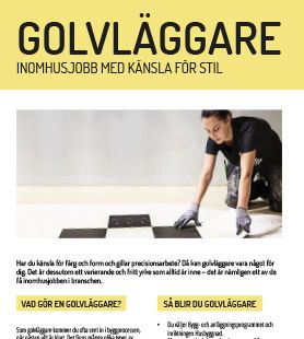 Yrkesblad - Golvläggare