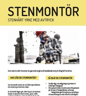 Yrkesblad - Stenmontör