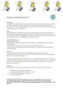 Projekt: Företagsbesök för åk. F-3