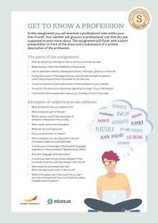 Get to know a profession - student page