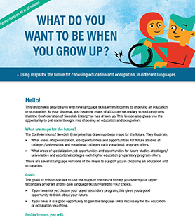 Vad ska du bli när du blir stor? Engelska PDF