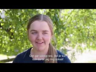Malin går på naturbruksgymnasium