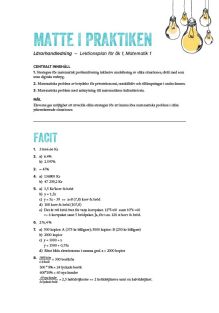 Matte i praktiken – lärarhandledning PDF