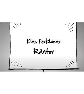 Klas förklarar räntor