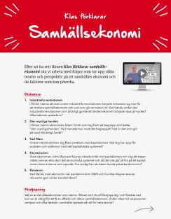Klas förklarar samhällsekonomi – lärarhandledning PDF