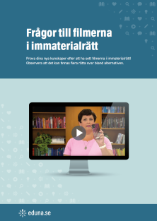 Lektionsupplägg till filmerna i immaterialrätt PDF