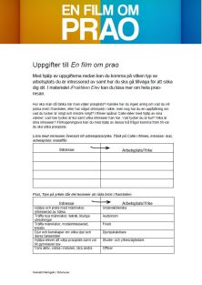 Uppgifter till En film om prao PDF