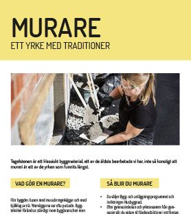 Yrkesblad - Murare